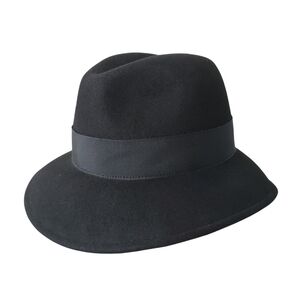 Vintage Andre Montreal Black Wool Felt Fedora Hat